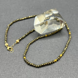 PYRITE BEADED NECKLACE