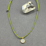 GREY MOONSTONE SUN PENDANT