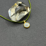 GREY MOONSTONE SUN PENDANT