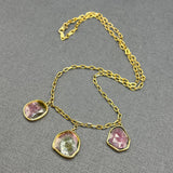 WATERMELON TOURMALINE TRIO NECKLACE