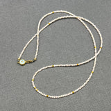 PINK OPAL BEADED NECKLACE