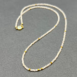 PINK OPAL BEADED NECKLACE