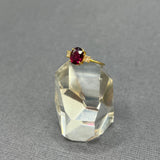 RHODOLITE GARNET AND DIAMONDS RING