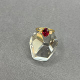 RHODOLITE GARNET AND DIAMONDS RING