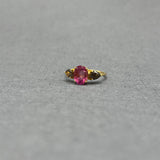 PINK TOURMALINE AND DIAMONDS RING