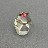 PINK TOURMALINE AND DIAMONDS RING