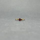 RHODOLITE GARNET AND DIAMONDS RING