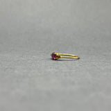 RHODOLITE GARNET AND DIAMONDS RING
