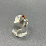 RHODOLITE GARNET AND DIAMONDS RING