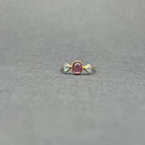 PINK TOURMALINE AND MOONSTONES RING