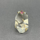 PINK TOURMALINE AND MOONSTONES RING
