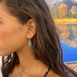 TURQUOISE CHANDELIER EARRINGS