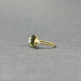 TEAL TOURMALINE AND MOONSTONES RING