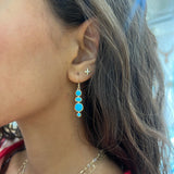 FOUR SHAPE TURQUOISE EARRINGS