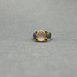 MORGANITE AND TOURMALINE RING