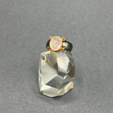 MORGANITE AND TOURMALINE RING