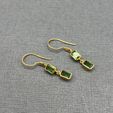 GREEN TOURMALINE DROP EARRINGS