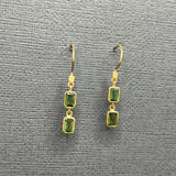 GREEN TOURMALINE DROP EARRINGS