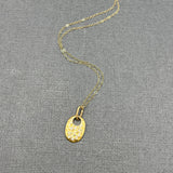 DIAMOND HAMMERED PENDANT