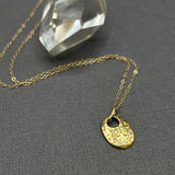 DIAMOND HAMMERED PENDANT