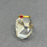 PINK TOURMALINE TEXTURED RING