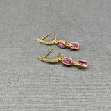 PINK SAPPHIRE EARRINGS