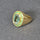 KYANITE-EMERALDS GOLD RING
