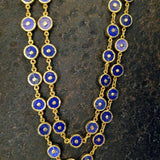 LAPIZ LAZULI SIGNATURE GOLD NECKLACE