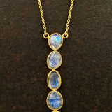 ORGANIC MOONSTONE GOLD NECKLACE