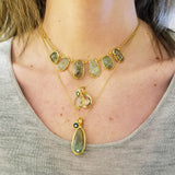 GREEN BERYL GOLD NECKLACE