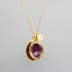 RUBY CITRINE GOLD NECKLACE SONIA TONKIN