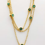 TURQUOISE SIGNATURE GOLD NECKLACE SONIA TONKIN