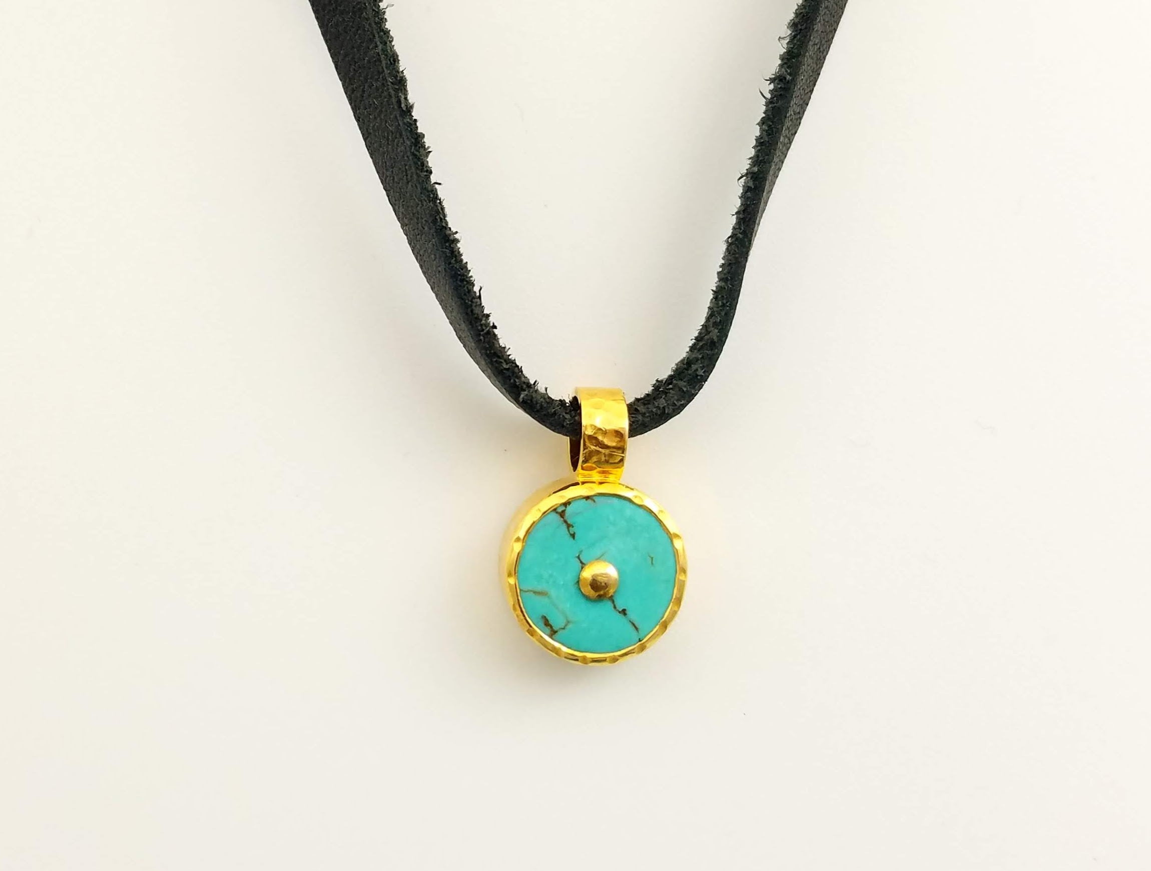 TURQUOISE GOLD CHOCKER SONIA TONKIN