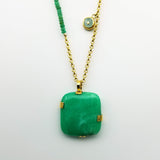 CHRYSOPRASE GOLD NECKLACE SONIA TONKIN
