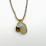 SMOKEY TOPAZ BEADED GOLD NECKLACE SONIA TONKIN