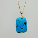 TURQUOISE GOLD NECKLACE SONIA TONKIN