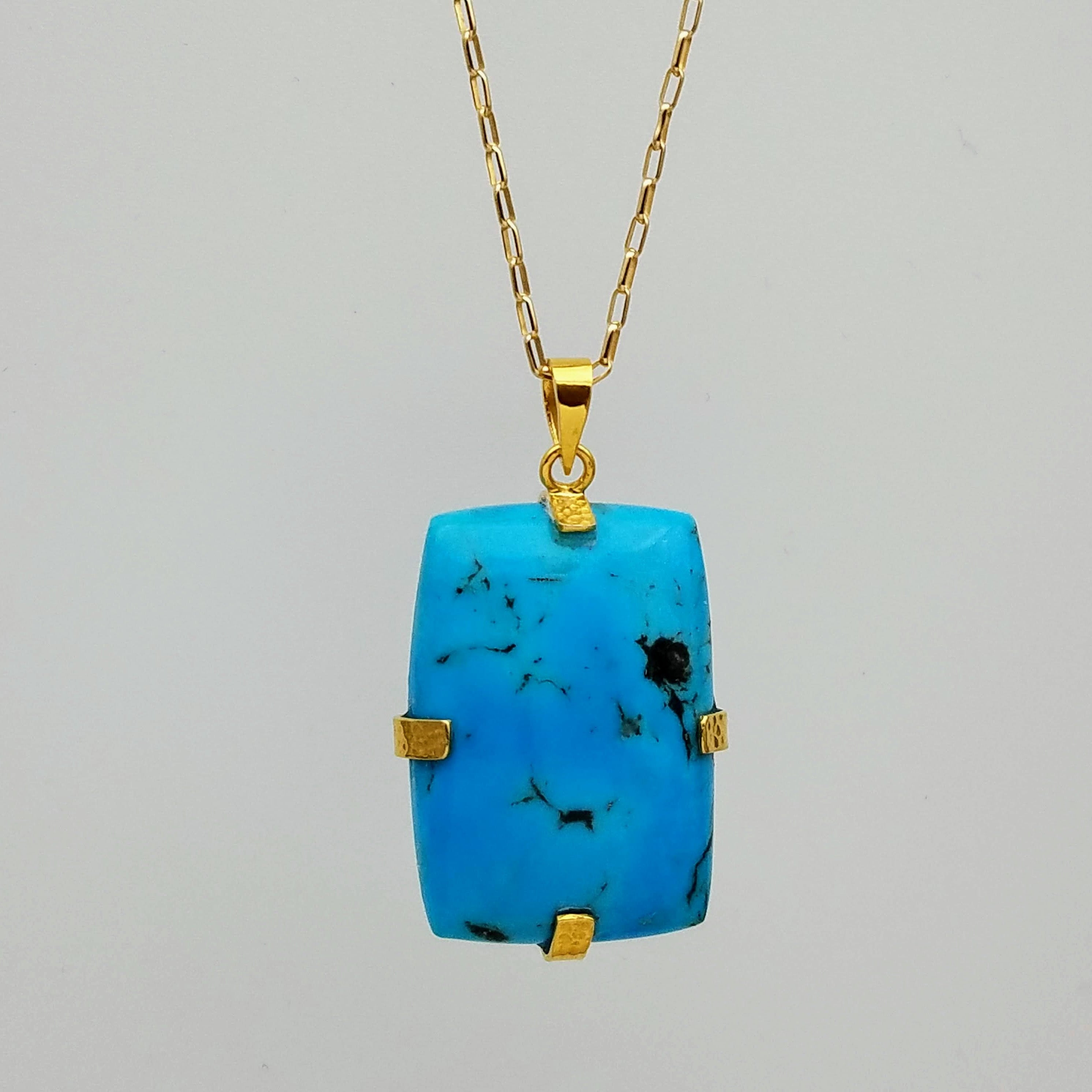TURQUOISE GOLD NECKLACE SONIA TONKIN