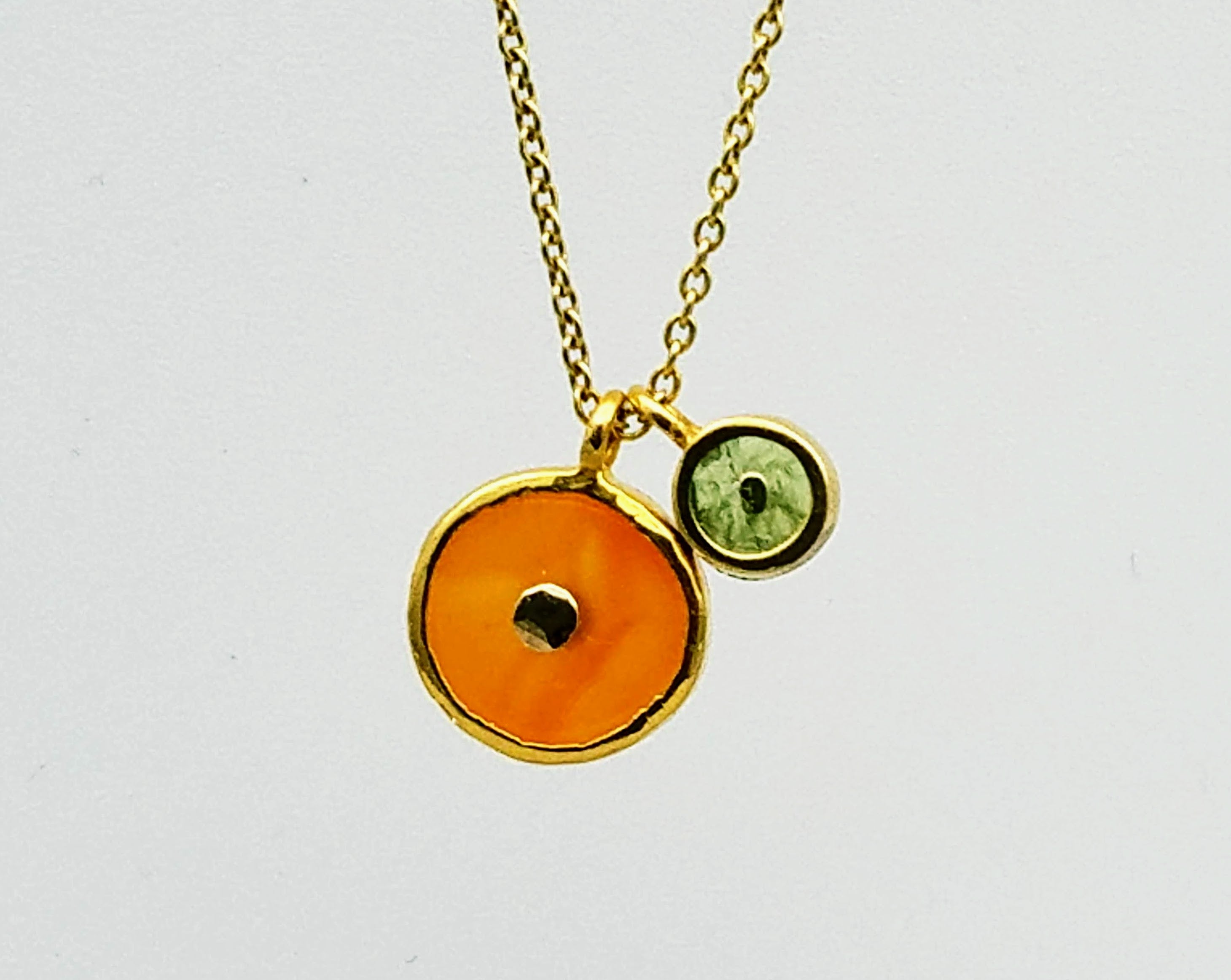 DOS SOL SIGNATURE GOLD NECKLACE