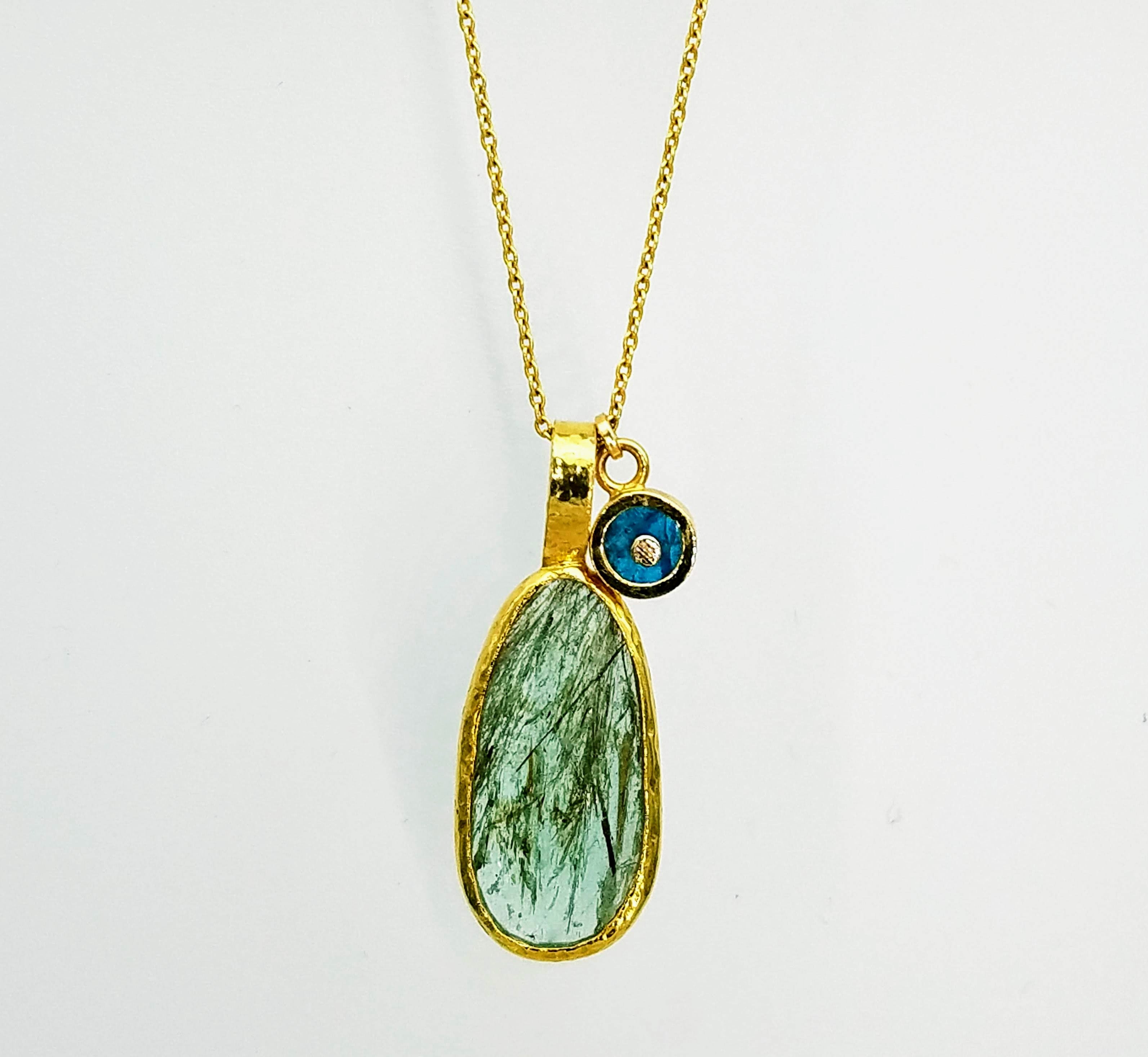 GREEN BERYL GOLD NECKLACE SONIA TONKIN