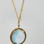 BLUE TOPAZ GOLD NECKLACE SONIA TONKIN