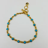 TURQUOISE GOLD BRACELET SONIA TONKIN
