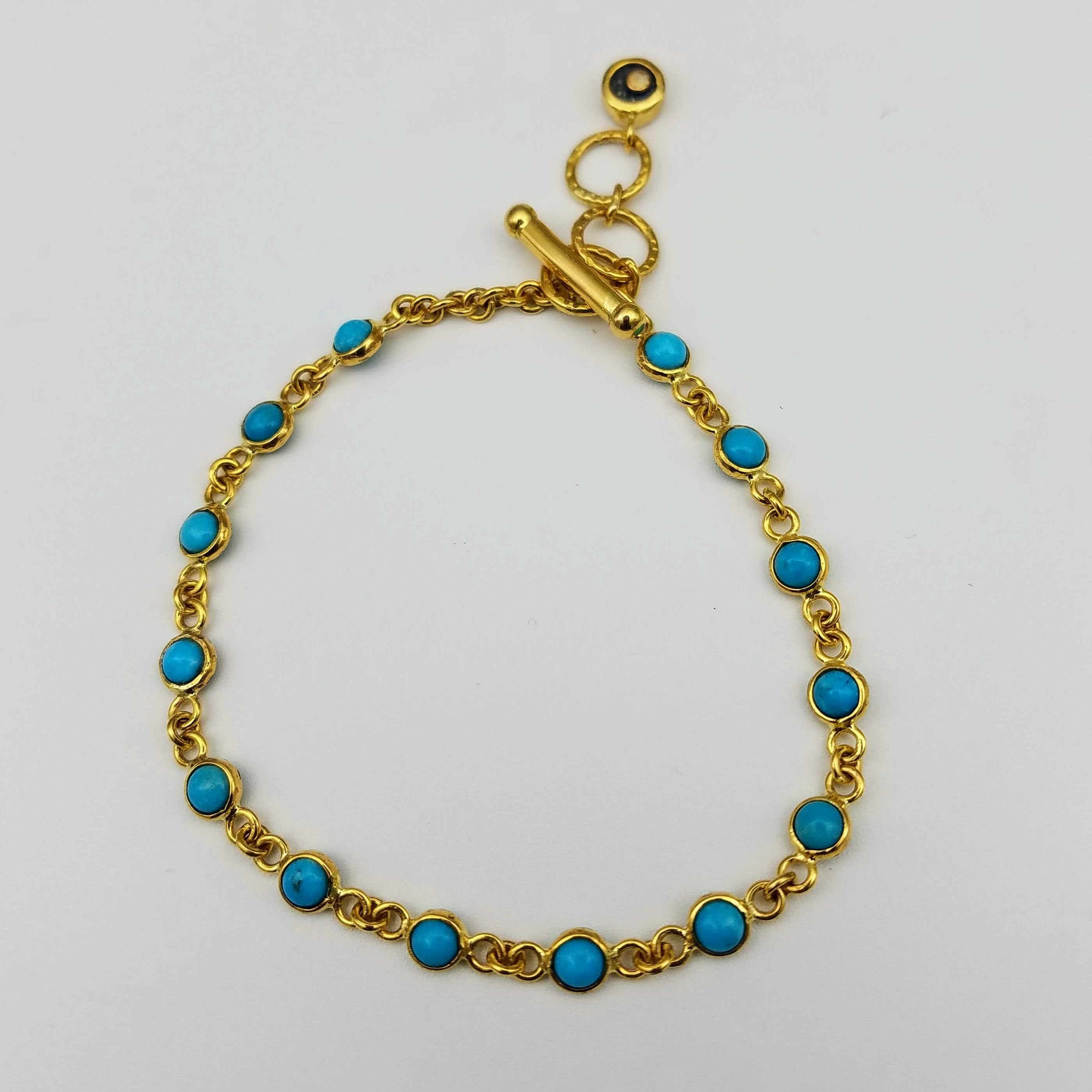TURQUOISE GOLD BRACELET SONIA TONKIN