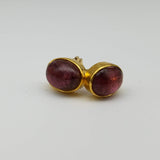 TOURMALINE GOLD EARRINGS