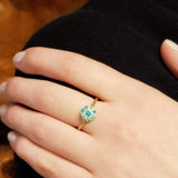TURQUOISE GOLD RING