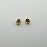 AQUAMARINE GOLD POST EARRINGS SONIA TONKIN