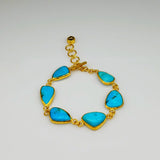 TURQUOISE GOLD BRACELET