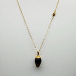 SMOKEY TOPAZ GOLD NECKLACE SONIA TONKIN