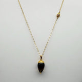 SMOKEY TOPAZ GOLD NECKLACE SONIA TONKIN