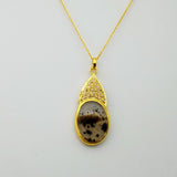 DENDRITE DIAMONDS GOLD NECKLACE