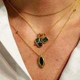 EMERALD GOLD NECKLACE
